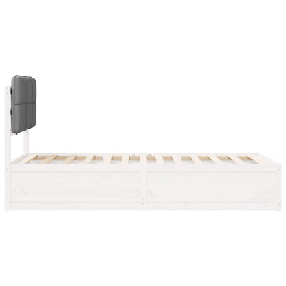 Bedframe met Gevoerd Hoofdgedeelte Lichtgrijs 80 x 200 cm