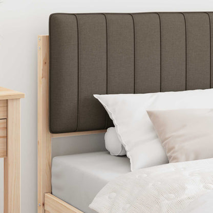 Bedframe met Gevoerd Hoofdgedeelte Taupe 100 x 200 cm