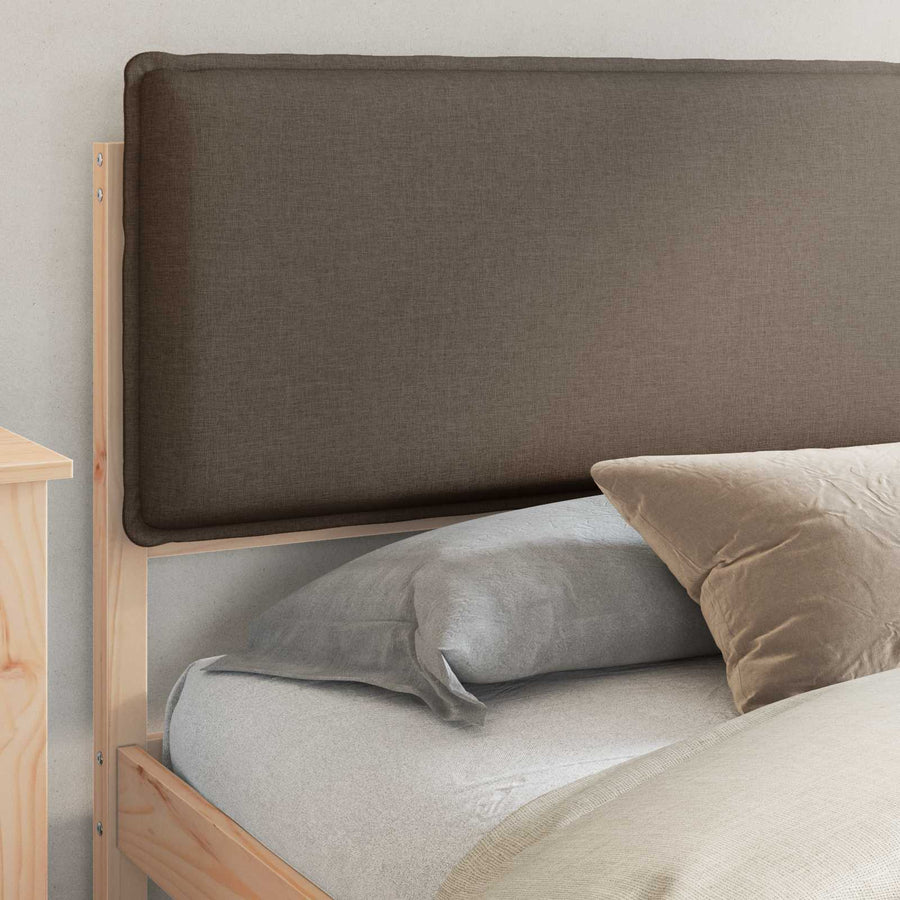Bedframe met Gevoerd Hoofdgedeelte Taupe 180 x 200 cm