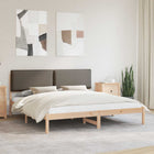 Upholstered Taupe Bed Frame 180 x 200 cm