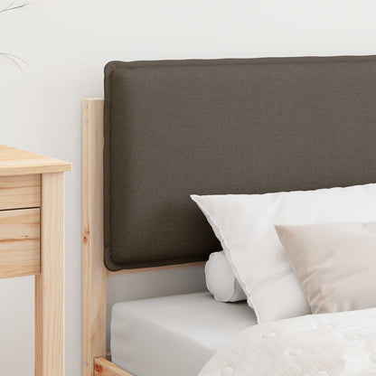 Bedframe met Gevoerd Hoofdgedeelte Taupe 90 x 200 cm