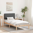 Upholstered Bed Frame Dark Grey 80 x 200 cm