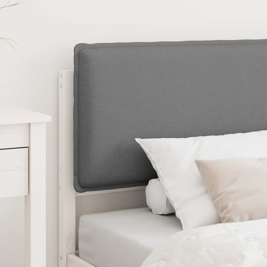 Bedframe met Gevoerd Hoofdgedeelte Lichtgrijs 80 x 200 cm