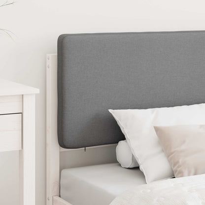 Bedframe met Gevoerd Hoofdgedeelte Lichtgrijs 100 x 200 cm
