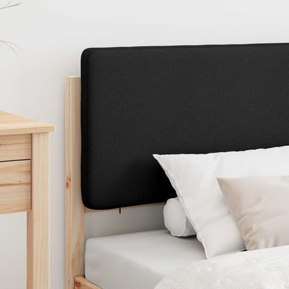 Bedframe met Gevoerd Hoofdgedeelte Zwart 80 x 200 cm