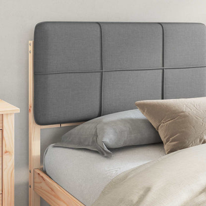Bedframe met Gevoerd Hoofdgedeelte Lichtgrijs 180 x 200 cm