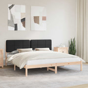 Bedframe 180x200 cm massief grenenhout zwart