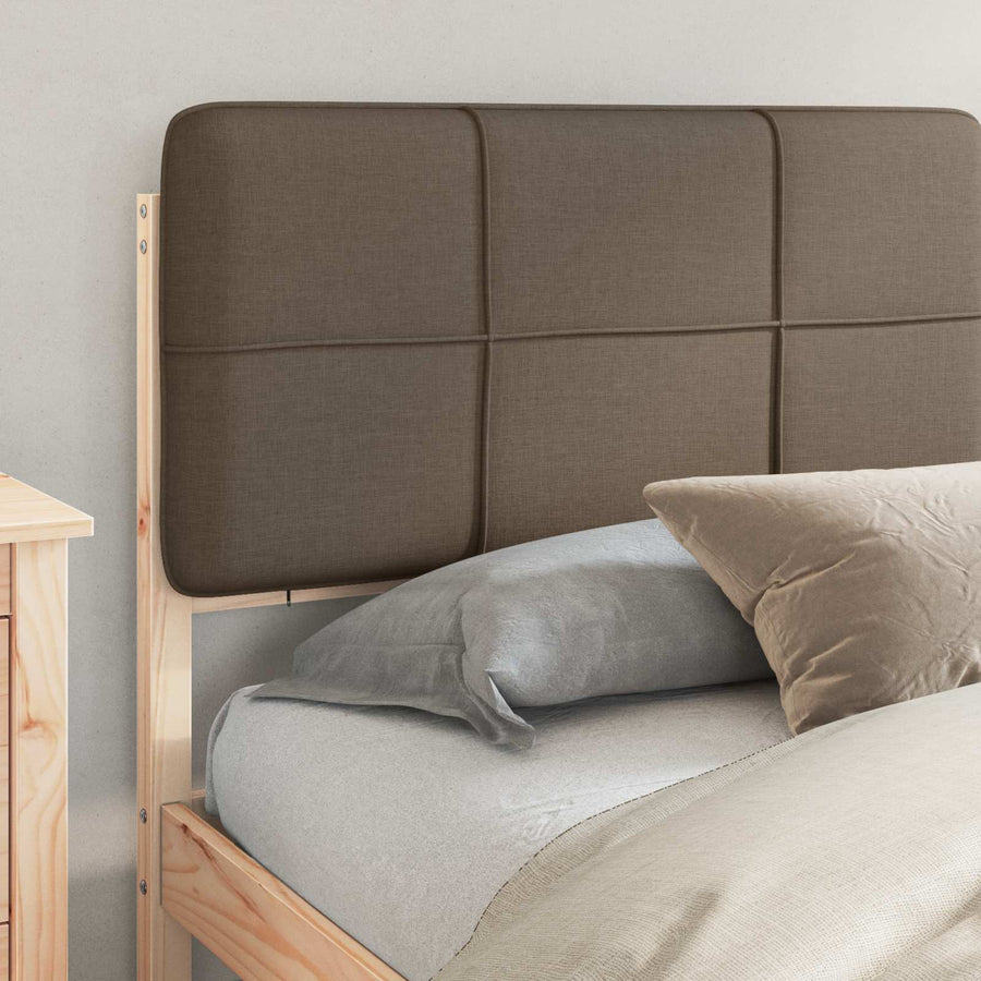 Bedframe met Gevoerd Hoofdgedeelte Taupe 180 x 200 cm