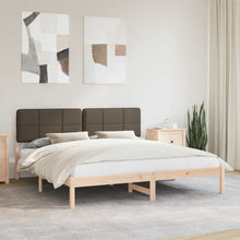 Bedframe met Gevoerd Hoofdgedeelte Taupe 180 x 200 cm