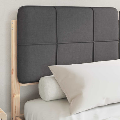 Bedframe met Gevoerd Hoofdgedeelte Donkergrijs 150 x 200 cm