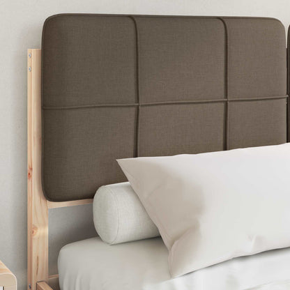 Bedframe met Gevoerd Hoofdgedeelte Taupe 140 x 200 cm