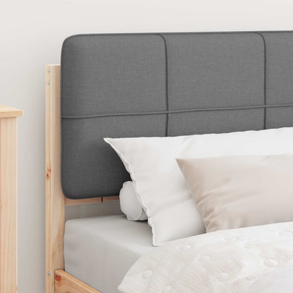 Bedframe met Gevoerd Hoofdgedeelte Lichtgrijs 90 x 190 cm
