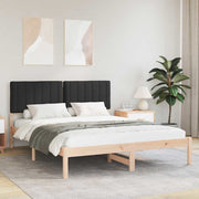 Bedframe 160x200 cm massief grenenhout zwart