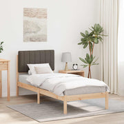 Bedframe massief grenenhout taupe 80x200 cm