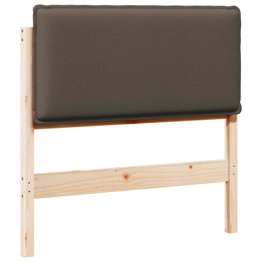 Gestoffeerd hoofdbord Natuurlijk en Lichtgrijs 80 cm