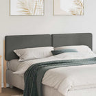 Upholstered Headboard Brown and Light Grey 180 cm