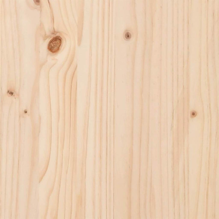 Gestoffeerd hoofdbord Bruin en zwart 180 cm Massief grenenhout