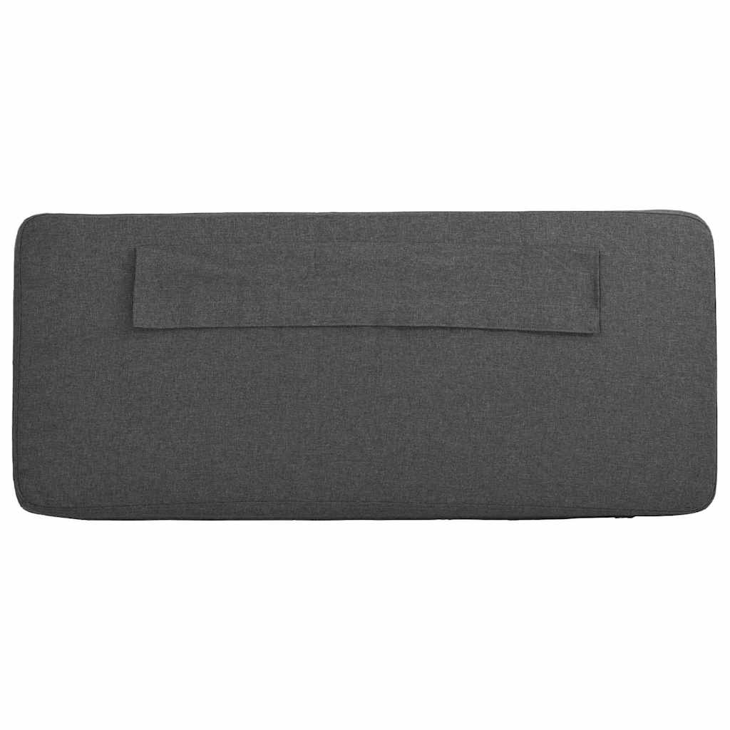 Gestoffeerd hoofdbord Bruin en Donkergrijs 150 cm