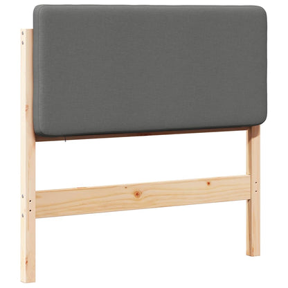 Gestoffeerd hoofdbord Bruin en Licht Grijs 100 cm