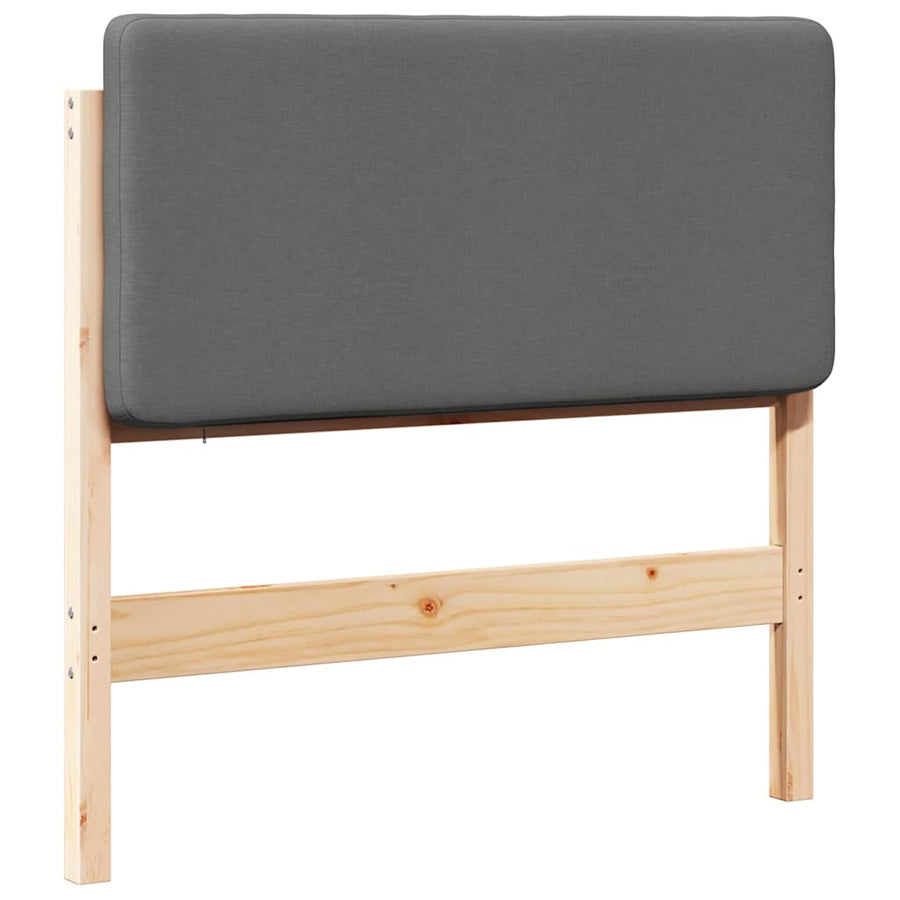 Gestoffeerd hoofdbord Bruin en Licht Grijs 100 cm