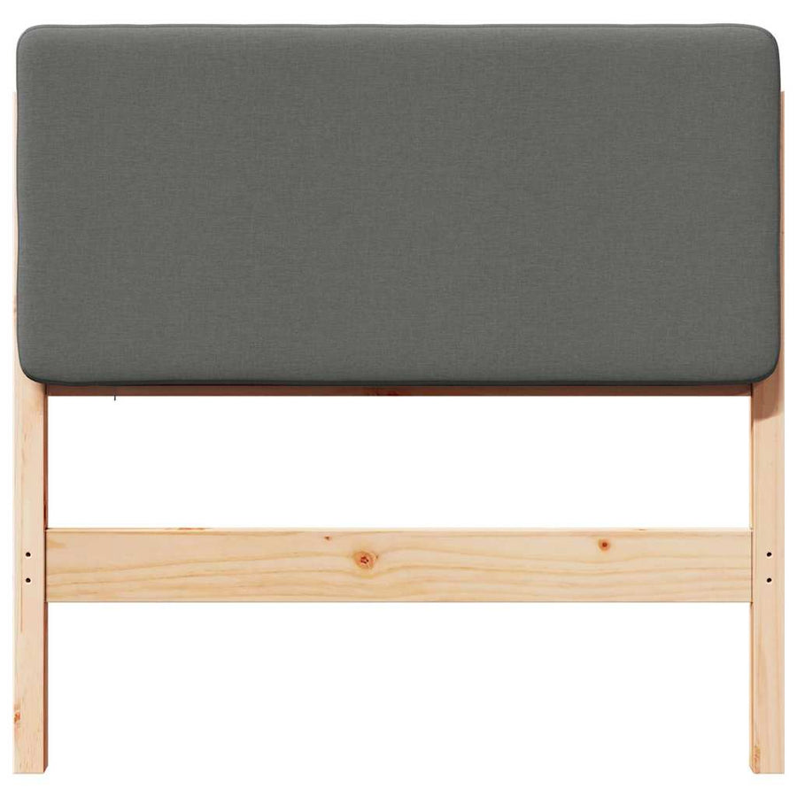 Gestoffeerd hoofdbord Bruin en Licht Grijs 100 cm