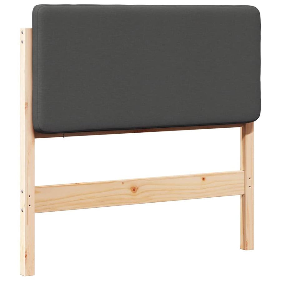 Gestoffeerd hoofdbord Bruin en Donkergrijs 100 cm