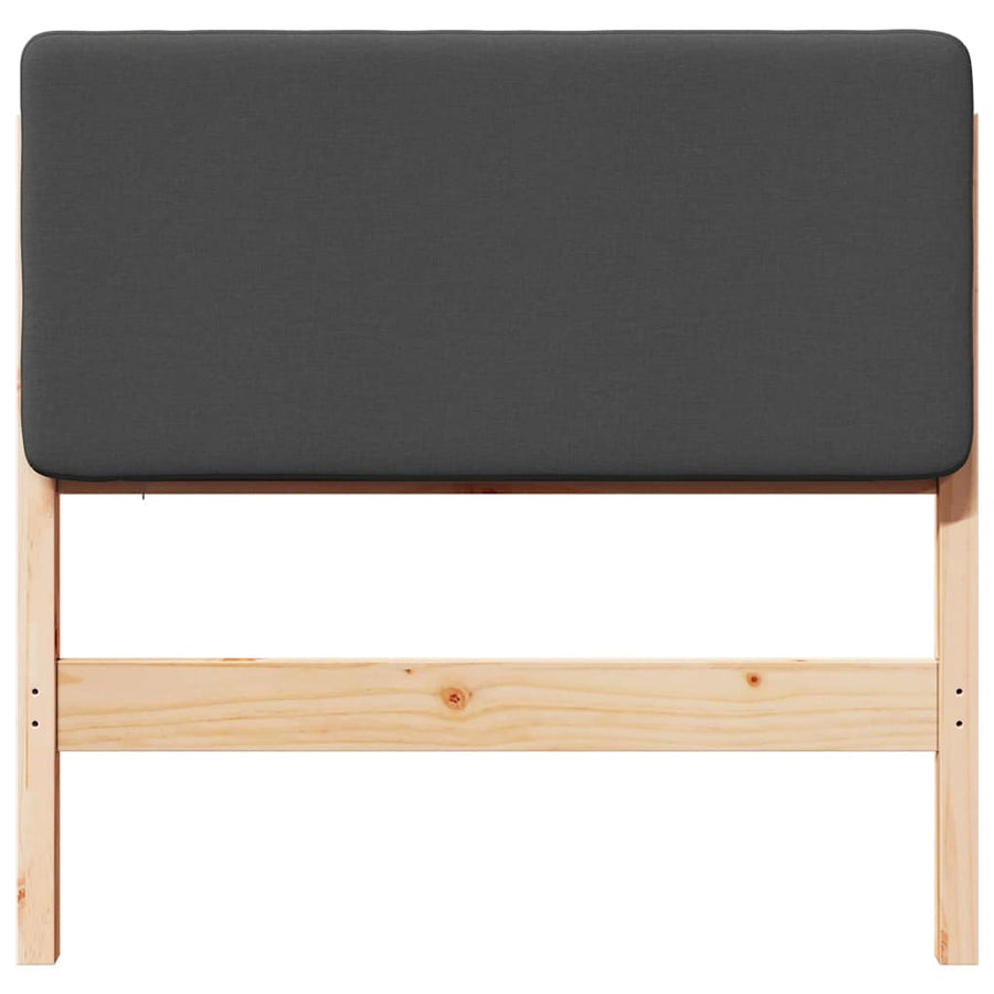 Gestoffeerd hoofdbord Bruin en Donkergrijs 100 cm