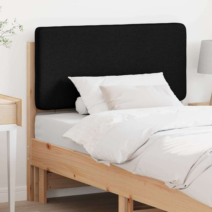Gestoffeerd hoofdbord Bruin en zwart 100 cm Massief grenenhout