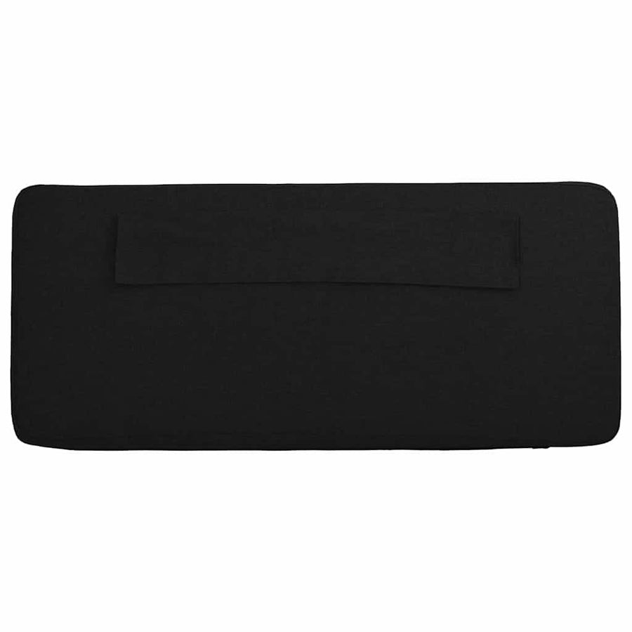 Gestoffeerd hoofdbord Bruin en zwart 90 cm Massief grenenhout