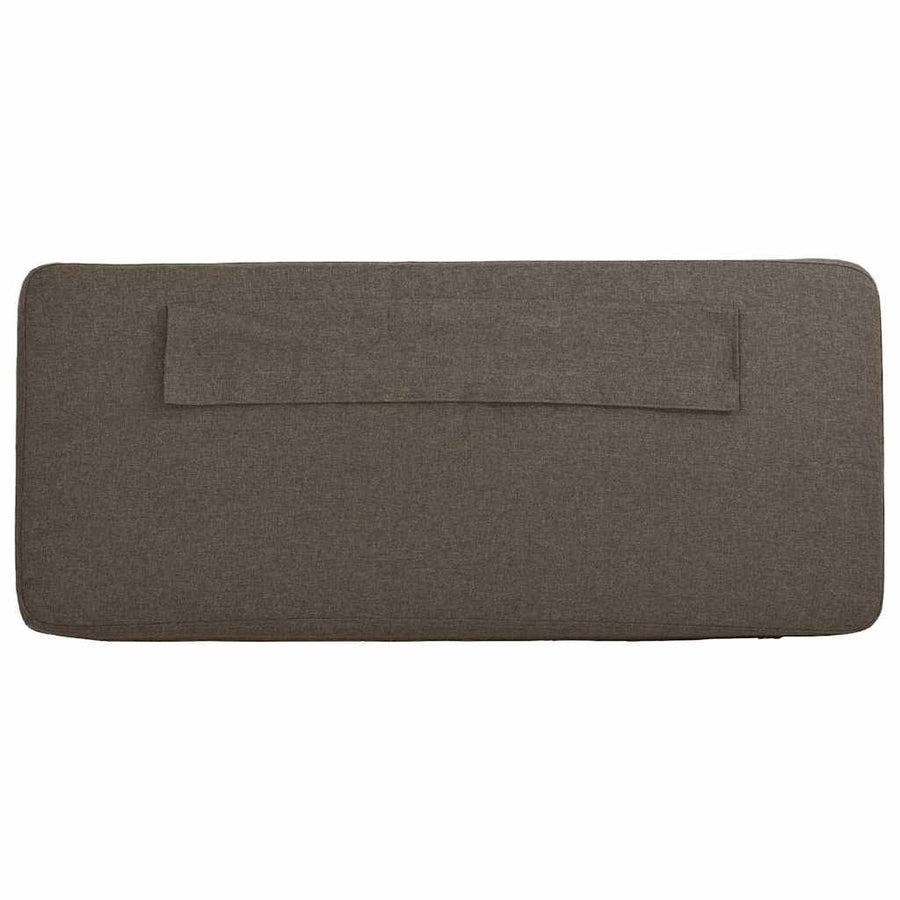 Gestoffeerd hoofdbord Bruin en Taupe 90 cm Massief grenenhout