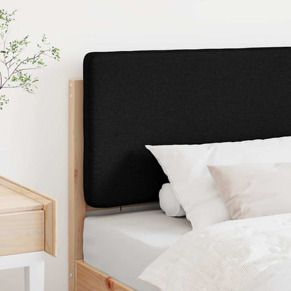 Gestoffeerd hoofdbord Bruin en zwart 80 cm Massief grenenhout
