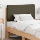 Upholstered Headboard Brown and Taupe 75 cm Solid Pinewood