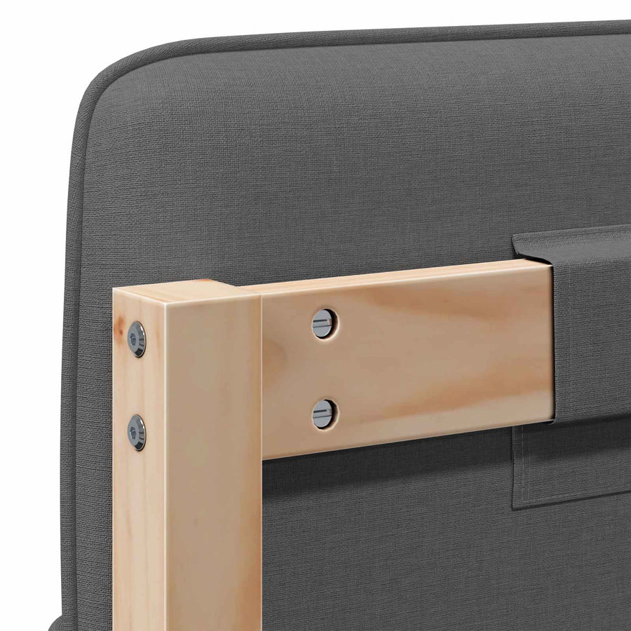 Gestoffeerd hoofdbord Bruin en Licht Grijs 180 cm