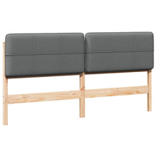 Gestoffeerd hoofdbord Bruin en Licht Grijs 180 cm