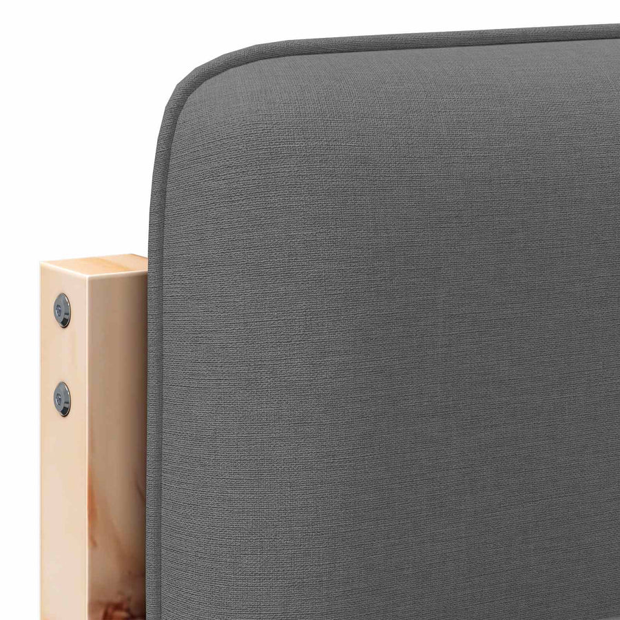 Gestoffeerd hoofdbord Bruin en Licht Grijs 150 cm