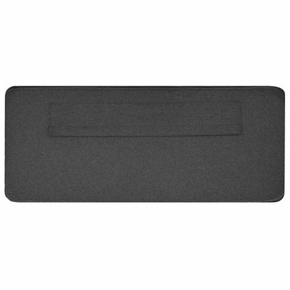 Gestoffeerd hoofdbord Bruin en Donkergrijs 135 cm