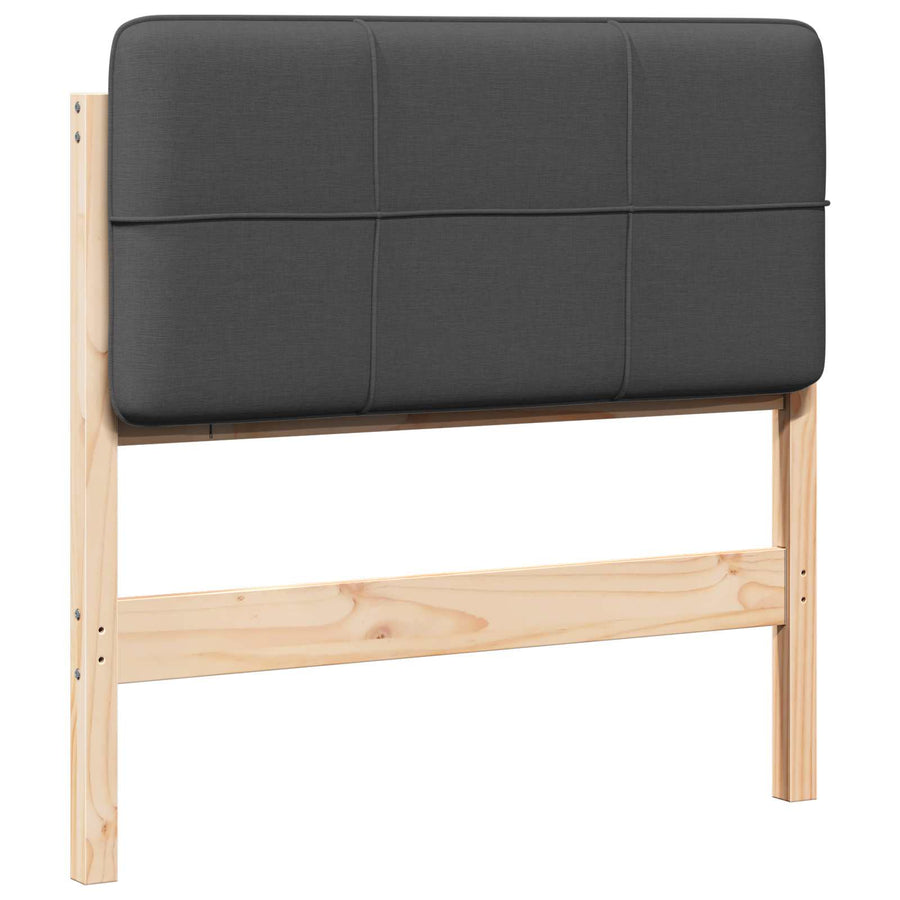 Gestoffeerd hoofdbord Bruin en Donkergrijs 100 cm
