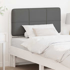 Upholstered Headboard White and Light Grey 100 cm