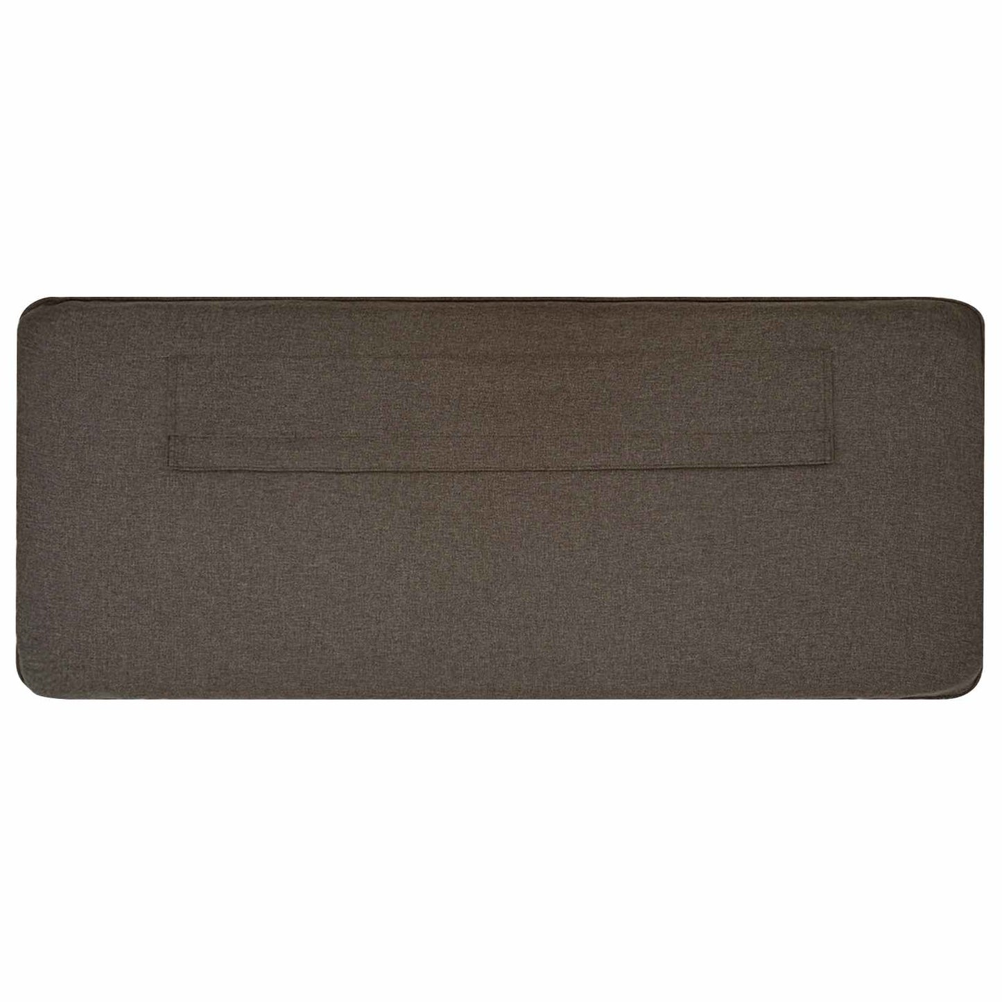 Gestoffeerd hoofdbord Bruin en Taupe 90 cm Massief grenenhout