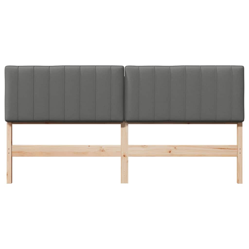 Gestoffeerd hoofdbord Bruin en Licht Grijs 200 cm
