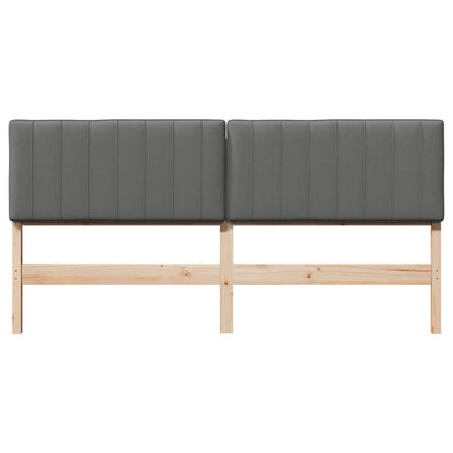 Gestoffeerd hoofdbord Bruin en Licht Grijs 200 cm