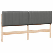 Gestoffeerd hoofdbord Bruin en Licht Grijs 180 cm