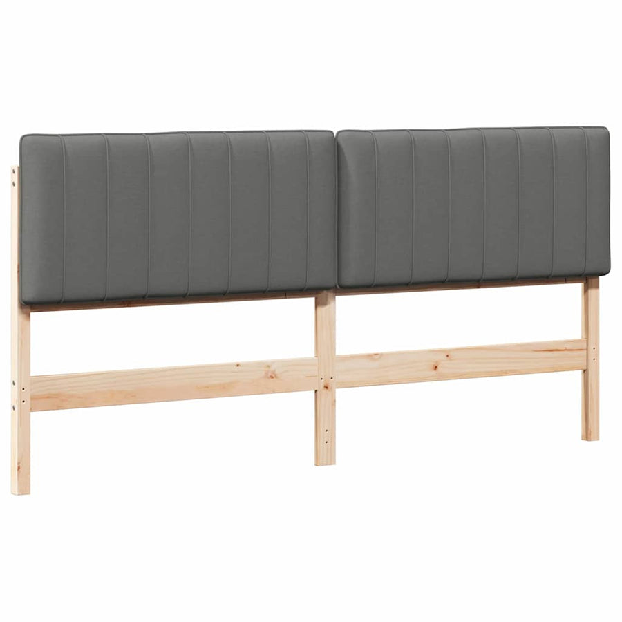 Gestoffeerd hoofdbord Bruin en Licht Grijs 180 cm