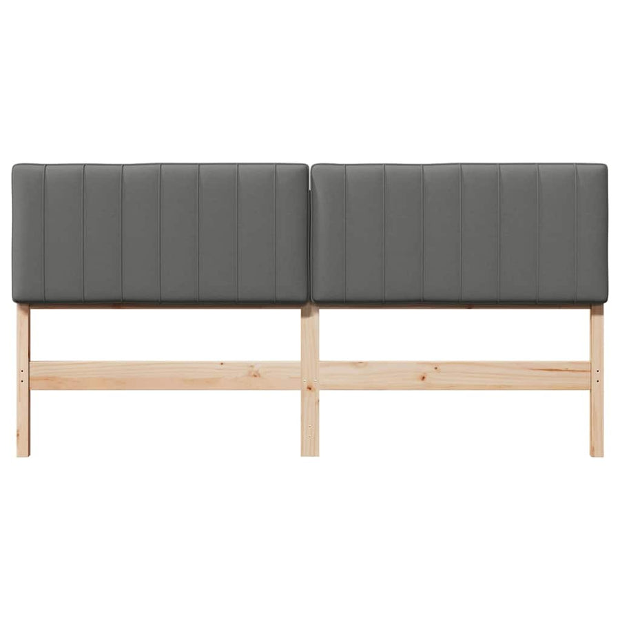 Gestoffeerd hoofdbord Bruin en Licht Grijs 180 cm