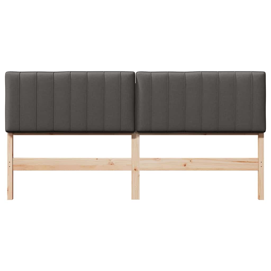 Gestoffeerd hoofdbord Bruin en Donkergrijs 180 cm