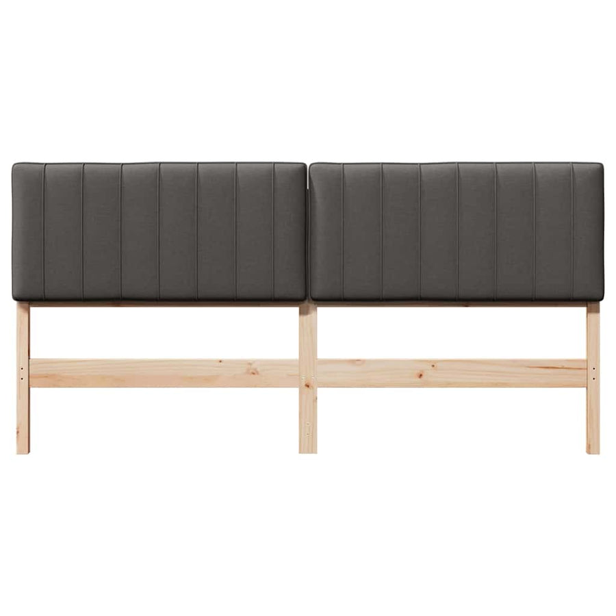 Gestoffeerd hoofdbord Bruin en Donkergrijs 180 cm