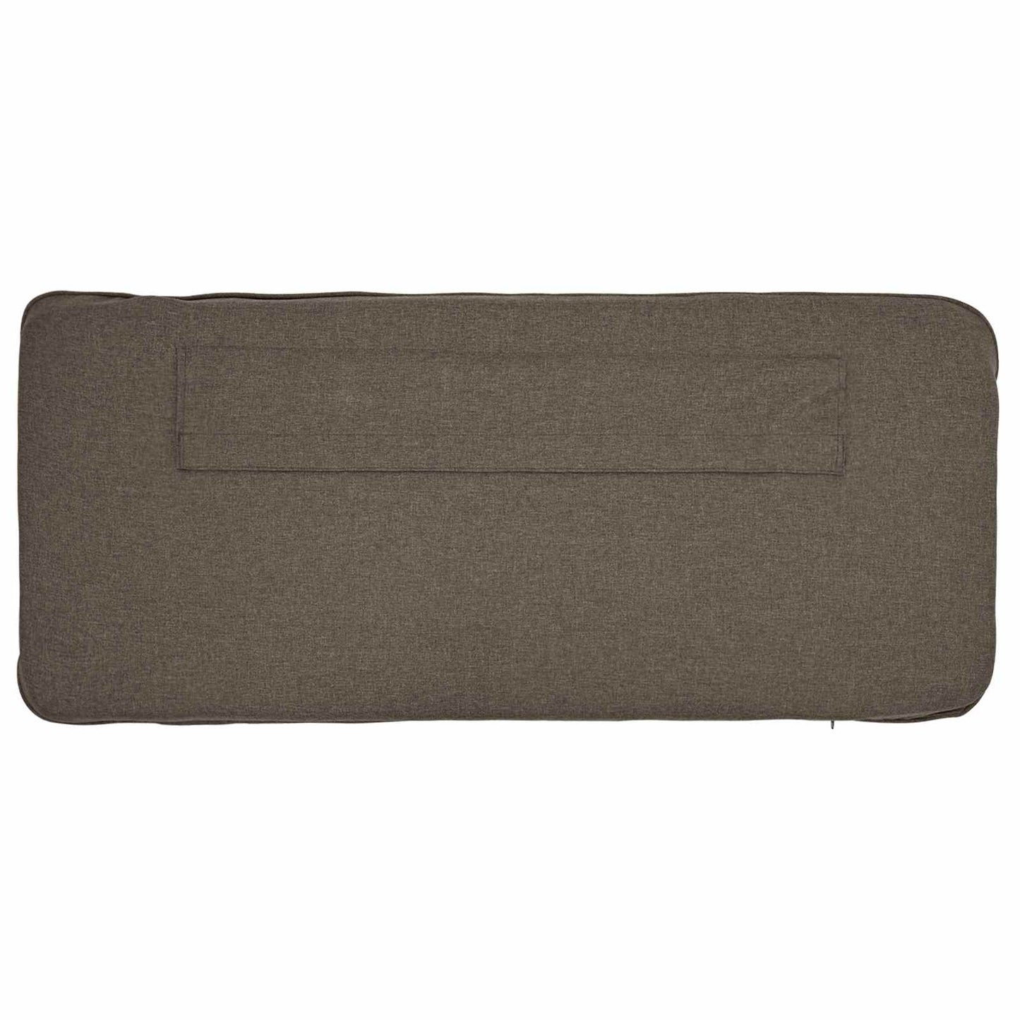 Gestoffeerd hoofdbord Bruin en Taupe 160 cm Massief grenenhout