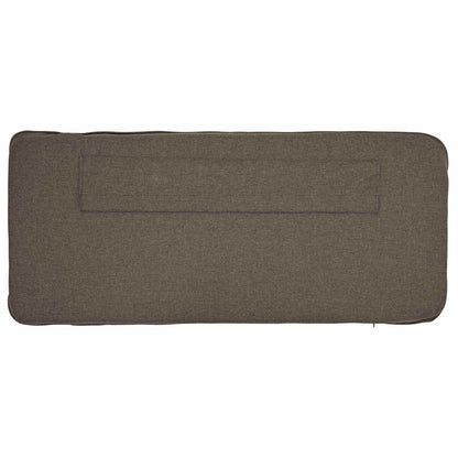 Gestoffeerd hoofdbord Bruin en Taupe 160 cm Massief grenenhout