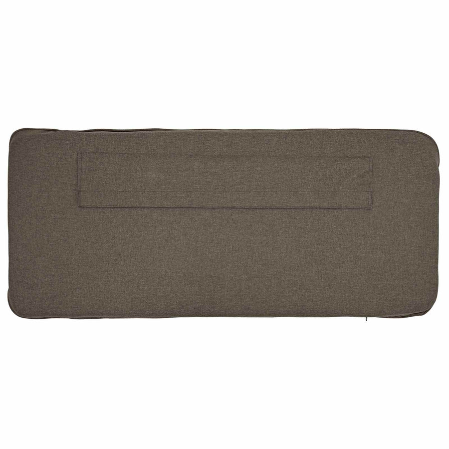 Gestoffeerd hoofdbord Bruin en Taupe 160 cm Massief grenenhout