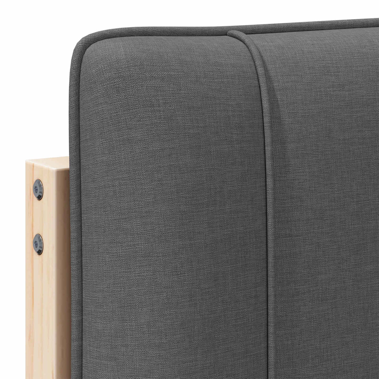 Gestoffeerd hoofdbord Bruin en Donkergrijs 150 cm